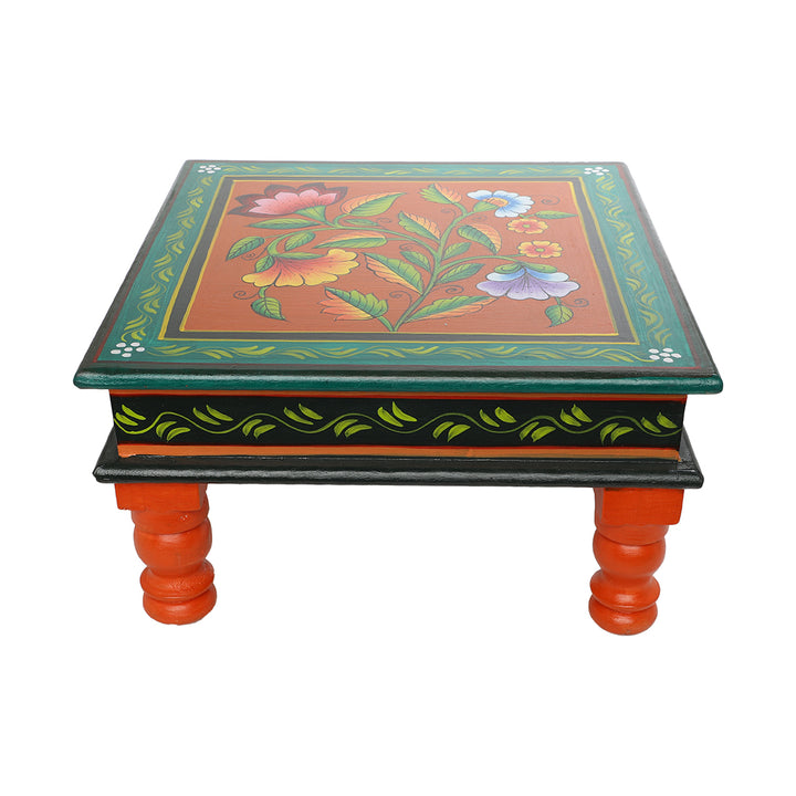 hand-crafted 12" bajot/ chowki pooja temple stool