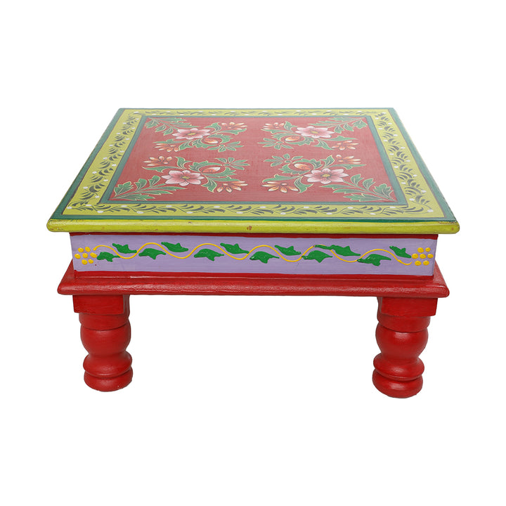 abstract art 12" bajot/ chowki pooja temple stool