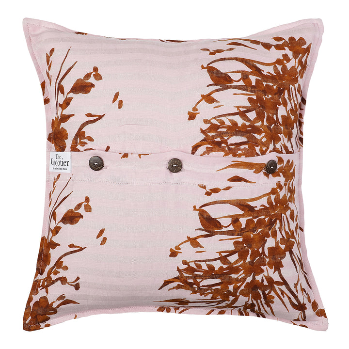 tropical print linen cushion cover home decor